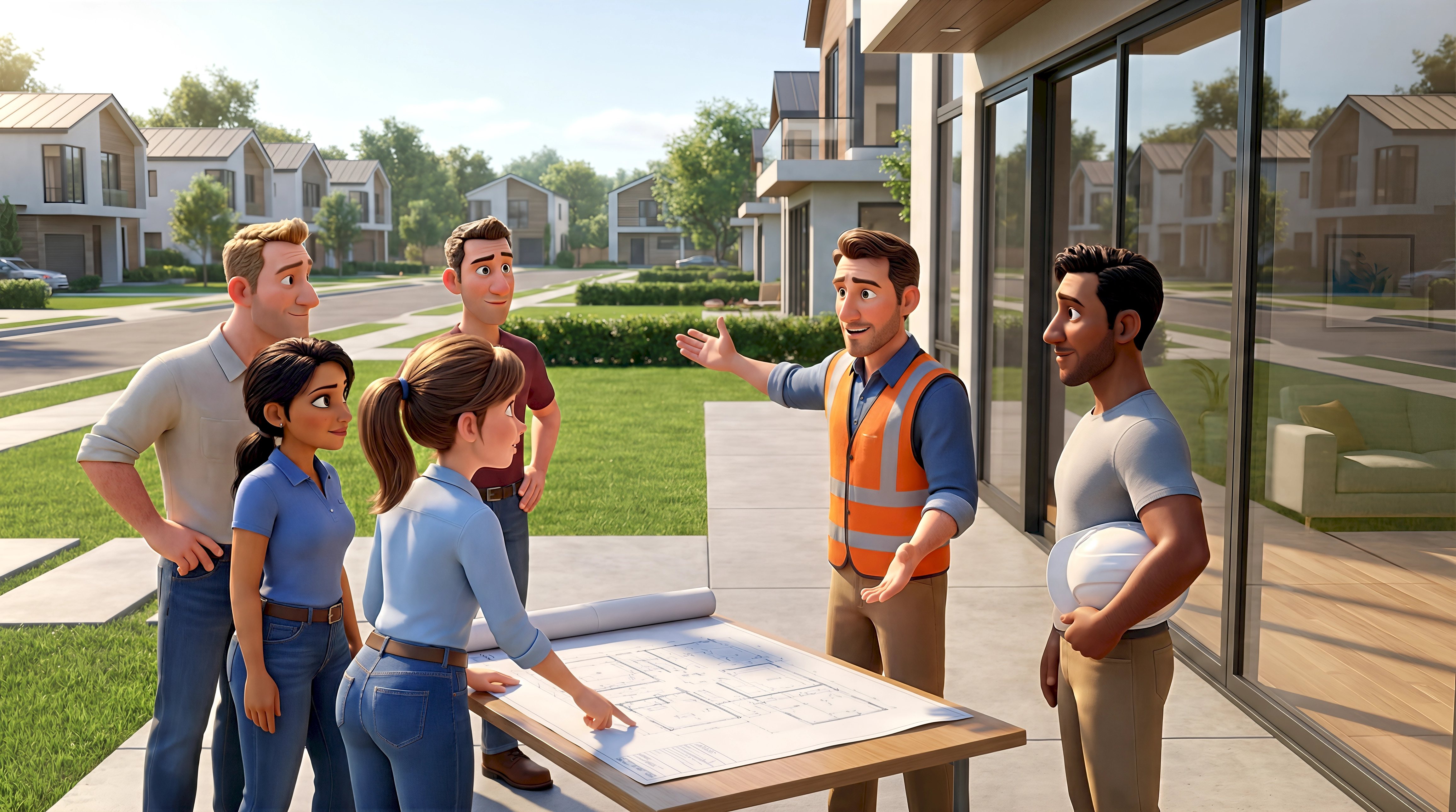 queens new development home walkthrough blueprint review new york city living digital twin expressive 3d characters